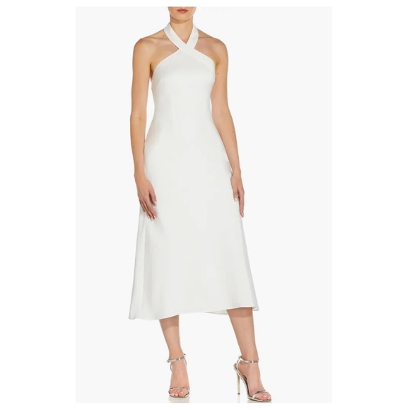 Aidan by Aidan Mattox Halter Midi Dress - Picture 3 of 16